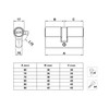 Amig - Security Cylinder | Door Lock | Double Clutch