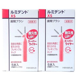 Heleus Luminous Teeth Brush, 5 x 2 Pieces, XS (Red) Dental Exclusive