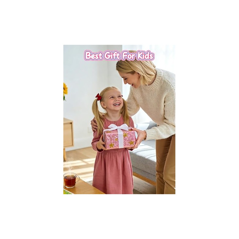 EBANKU 240 mini uñas postizas para niños, cuadradas, cortas, transparentes,