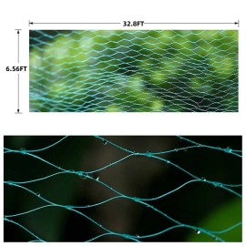 Bird Netting for Garden Garden Netting Pest Barrier,Cicada Netting Protect Fruit Trees Blueberry Bushes Vegetable Plant,Plasticcolor: Light green, size: 2*10m, Weight: 0.14kg
