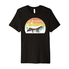 Honey Badger Retro Honey Badger Lover Premium T-Shirt