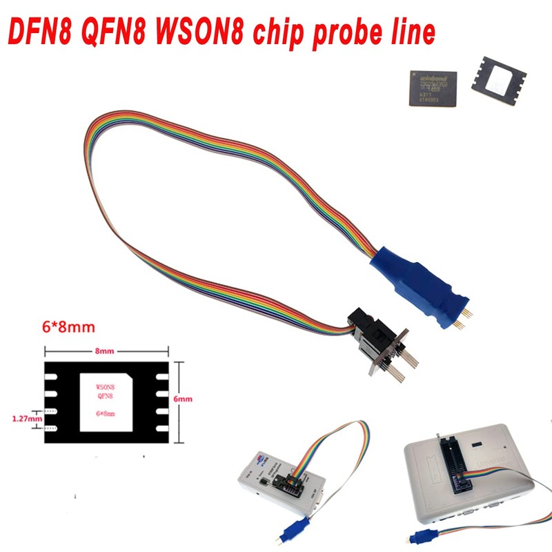 XGOIENZI DFN8 QFN8 WSON8 Chip Probe Line Clip Read Write
