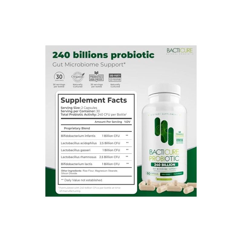BACTICURE (1) Probiotic Probiotico Natural ORIGINAL by BACTICURE