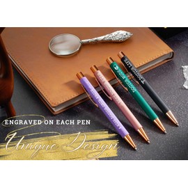 InnoBeta Doctor Gifts for Women, Ballpoint Pen Set of 4, Funny Inspirational Pen, Office Tools for Doctor, Med School Students