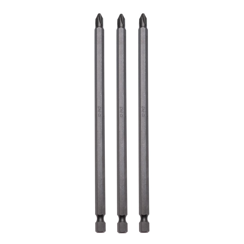 PH2 Long Drive Bit, Phillips Drive Bit 2mmx110mm, Crosshead Screwdriver,