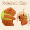 XNAUVOI Capybara Plush, Cute Capybara Plushies, Capybara Wearing Turtle, Capybara