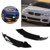 2 Pcs Front Bumper Diffuser Glossy Black Left Right Lip