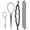 Set de 4/9 PCS Topsy Tail Hair Tool, Kit de