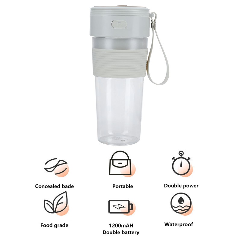 300ml Portable USB Rechargeable Mini Juicer Fruit Extractor Blender for