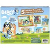 Spin Master Bluey 5 Wood Jigsaw Puzzles with Storage Box