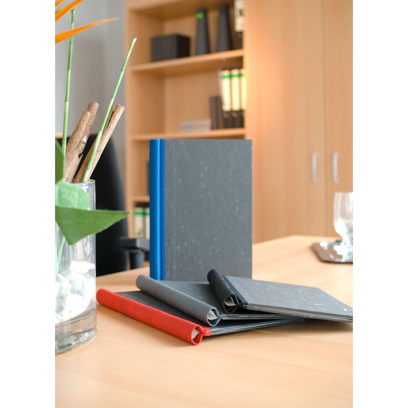 FAIRklemmt Clip Binder Cloudy Marble A5 Red