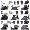 Rhinowalk Motor Saddle Bag Motorcycle Pannier Bag Waterproof Multifunctional Rear