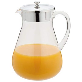 Sanho Sangyo 03031051 Water Pot ST Ice Stop Pitcher, Clear, Silver, 11.8 fl oz (3,000 cc)