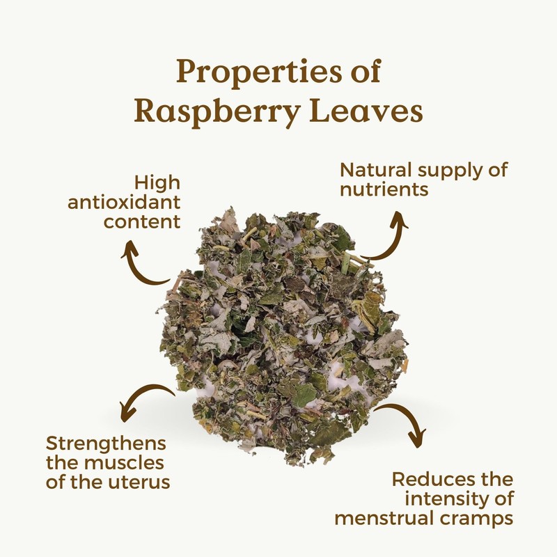 Raspberry Leaf Tea Organic 100g (50 Cups) | Rubus idaeus,