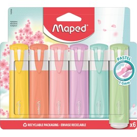 Maped Highlighters Fluorescent Peps Pastel