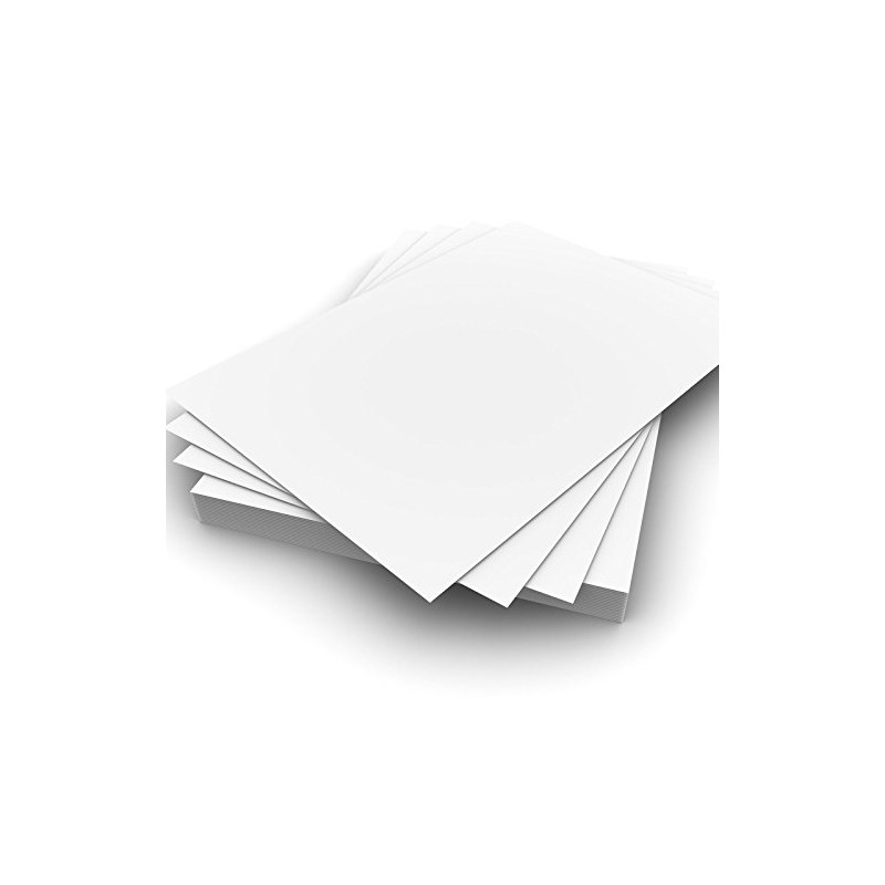 25 Sheets A4 160gsm White Card - Premium Thick Printing