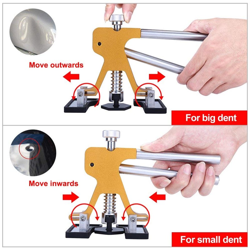 Gliston Auto Dent Puller Kit - Adjustable Golden Dent Remover