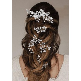 Wedding Hair Accessories Bridal Hair Pins Pearl Crystal Hair Pieces for Brides Vintage Hair Decorations for Bridesmaids