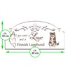 Sign Finnish Lapphund Decoration 20 x 10 cm - All