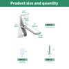 Yauhar 40 Pcs 2"/5CM Stainless Steel Wall Mounted Hooks with