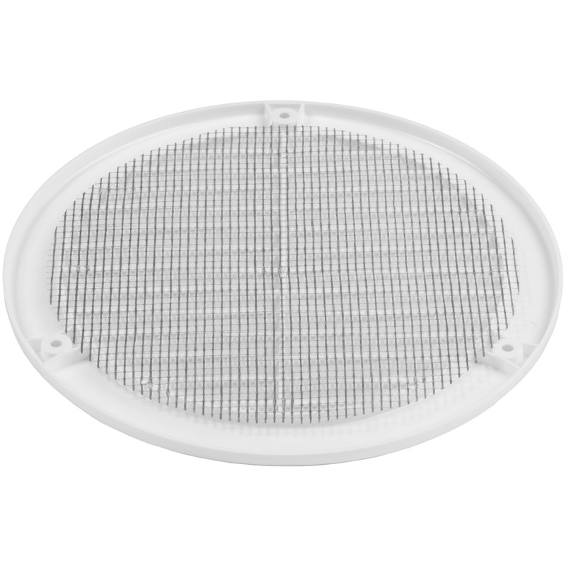 HVAC OV 6" Inch (Grille Dimensions) White Plastic Round Vent