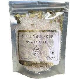 Spell Breaker Bath Salts Real Herbs Infused with Essential Oils Dispel Negativity Evil Protection Cleansing Aura Shielding Purification Conjure Rituals Spells Wicca Pagan Hoodoo