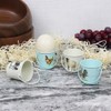 Set of 4 Metal Farm Friend Bucket Design Cockerel Handle