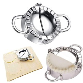 Dumpling Maker, Dumpling Press, Empanada Press, 304 Stainless Steel Dumpling Templates, Pot Stickers Pie Ravioli Dumpling Wrappers Model, Chinese Dumpling Skin Cutter and Press Pattern