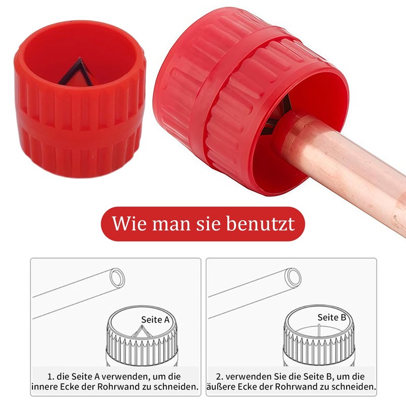 Universal 2-in-1 Copper Pipe Deburring Tool Deburring Tool Plastic Copper