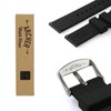 Black Silicone Watch Bands, Quick Release Soft Rubber Replacement Watch
