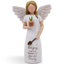 AcowSpt Gardening Gifts for Women, Gifts for Gardeners Woman, Garden Gifts Women, Unique Gardening Gifts, Garden Angel, Sculpted Hand-Painted Angel Figurine