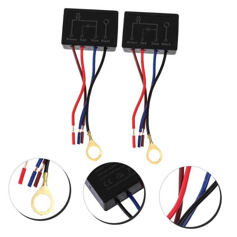 DOITOOL Pack of 2 Table Lamp Touch Switch Light Dimmer