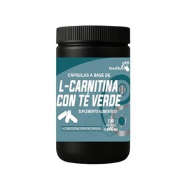 L-Carnitina con Té Verde en Cápsulas  230 Cápsulas de 600 MG  Suplemento Alimenticio con L-Carnitina Tartrato y Extracto de Té Verde  Isaquim         