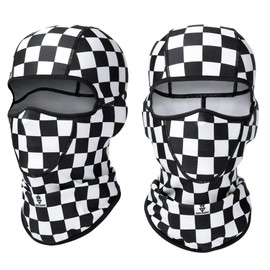 Black and White Balaclava Ski Mask Windproof Mask Bike Face Mask Bicycle Balaclavas Motorcycle Cycling Outdoors Winter Neck Warmer Sports Cold Weather