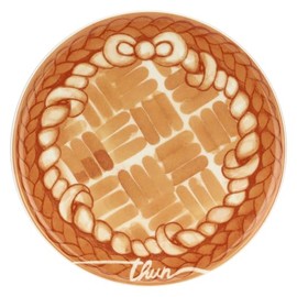 THUN, Piattino Dessert in Porcellana, Linea AbbracciAMI, Piattino da Collezione, Idea Regalo per Natale, Ø 20.7 cm