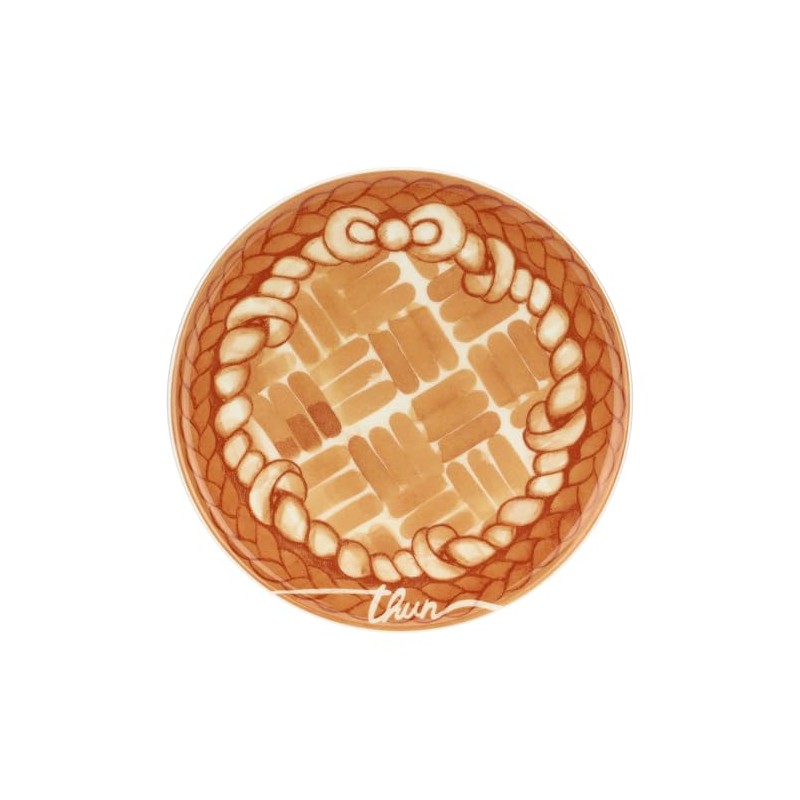 THUN, Piattino Dessert in Porcellana, Linea AbbracciAMI, Piattino da Collezione,