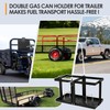 Gas Can Holder for Trailer, Fuel Jug Holder, with 4