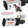 RIH Pneumatics Solenoid Valve 4V310-10 12V/24V/110V Series Single Coil Pilot-Operated