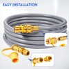GasSaf 12 FT 1/2" ID Natural Gas Hose with Quick