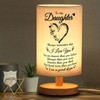 Besoamo Mothers Day Daughter Gifts from Mom Dad Table Lamp, Birthday Christmas Gifts for Daughter from Mother Father, Night Light to My Daughter Gifts for Graduation Anniversary Wedding Gifts Ideas