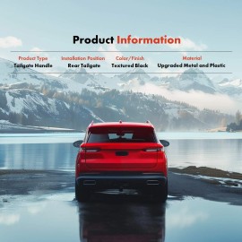 Upgraded Metal Tailgate Handle w/ Camera Hole & Keyhole for Chevy Silverado GMC