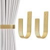 OCIOLI 2 Pack Modern Curtain Holdbacks Curtain Tiebacks Wall Mount