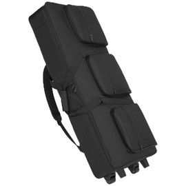 AKOZLIN Rolling 61 Keys Electric Piano Keyboard Gig Bag with Wheels and Adjustable Straps for 61 Note Keyboard and Accessaries