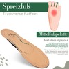 SULPO Orthopaedic Leather Insoles for Sweaty Feet, Forefoot Pain and