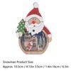 Luminous Christmas Ornament LED Light Emitting Wooden Christmas Decorations Ornaments
