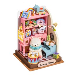 Dokurundo ® Robotime DIY Miniature House Dollhouse Sweet Home Series (Mini Kids Room)