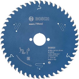 Bosch Professional 1x Expert for Wood Circular Saw Blade (Wood, Saw Blade Diameter 190 x 30 x 2.6 mm, 48 Teeth, Circular Saw Accessories)