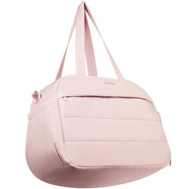 NISHEL Duffle Bag For Women, Carry On Personal Item Duffle Bag For Travel, Large Capacity Weekender Bags, Overnight Luggage Bag with Pocket, Pink