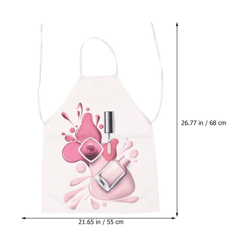 Adjustable Apron Nail Tech Apron Adjustable Neck Long Ties Cosmetic