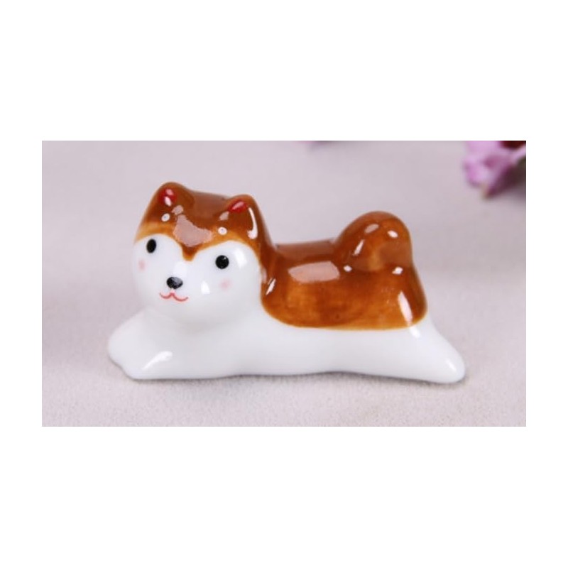 speed mao Cute Shiba Inu Doggy Ceramic Chopsticks Rest Set